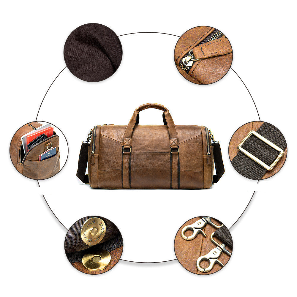Kalvessa Cowhide Leather Duffel