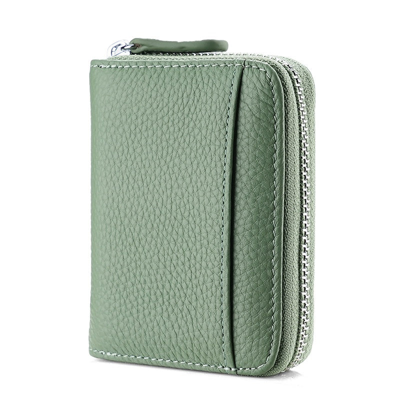 Kalvessa RFID Leather Zip Wallet