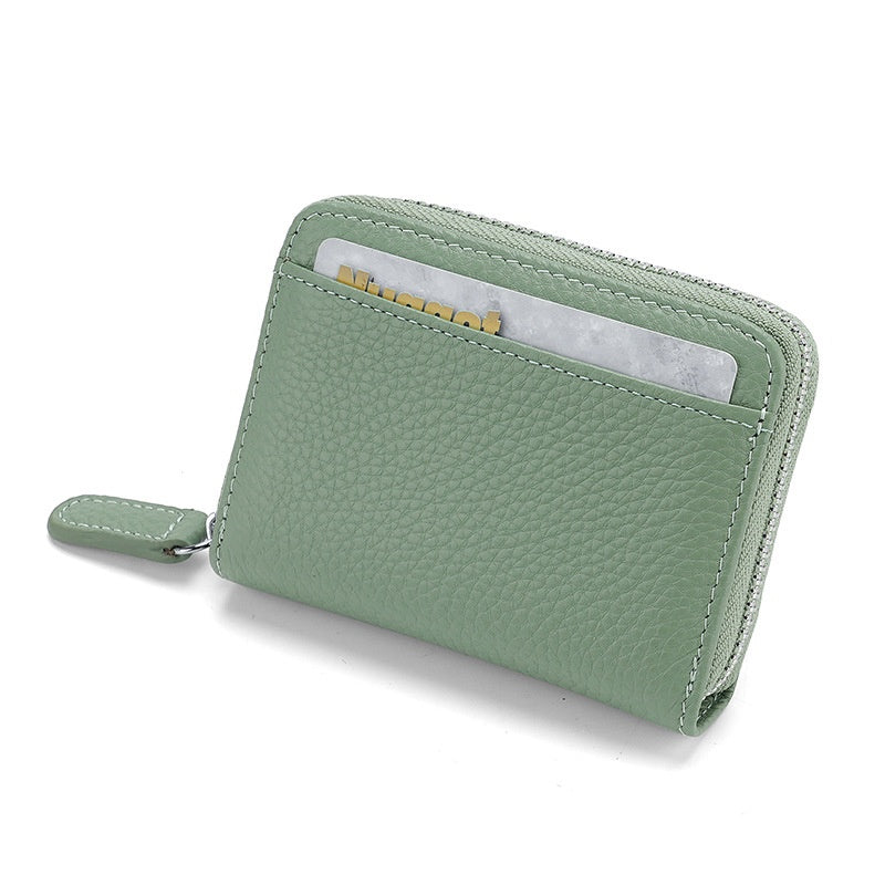 Kalvessa RFID Leather Zip Wallet